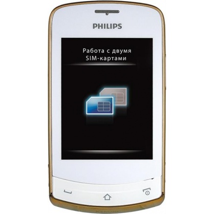Philips Xenium X518 White фото 1