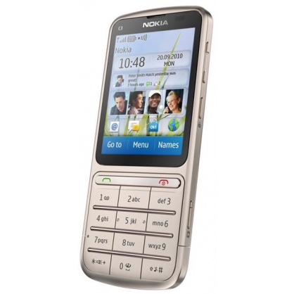 Nokia C3-01 Touch and Type Khaki Gold фото 2